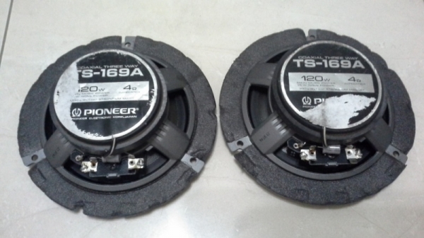 ลำโพงเสียงดี Pioneer 6" TS-169A 120W แกนร่วม 3 ทาง