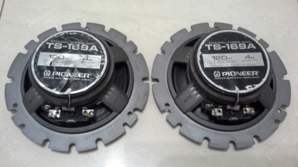 ลำโพงเสียงดี Pioneer 6" TS-169A 120W แกนร่วม 3 ทาง