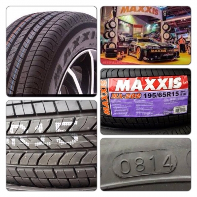 ขายยางใหม่ Maxxis MA-202 ปี14 195-60/65-15 เส้นละ1,450บ. ถูกที่สุด ใส่ฟรี ยกชุด5,800฿