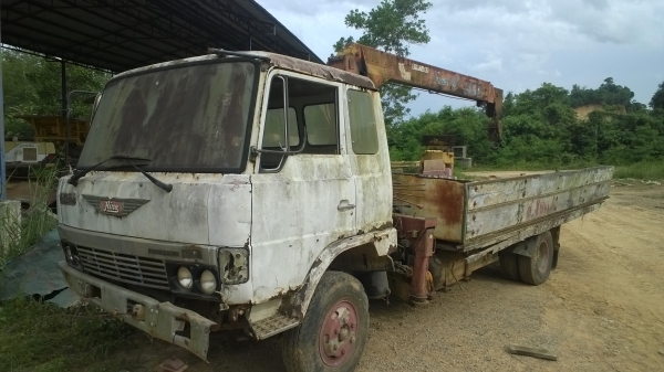 6ล้อติดเครน3ตัน..เก่าเก็บ HINO FD154.... 145แรง เครื่องดี..เครนใช้งานได้ดี..