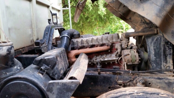 ขายรถบรรทุกสิบล้อดัมพ์ HINO 3H เครื่องเดิม 195 แรง เกียร์เดิม ปี 34 กระบะดัมพ์มิเนียม ยาง 80\% ทะเบียนพร้อม