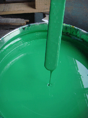 สีเขียว อครีลิค(สีรถยนต์โล๊ะสต็อก) ขนาด 4ลิตร กลละ 150บาท ผสมทินเนอร์นะครับ