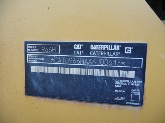 CAT 966H # A6J00643