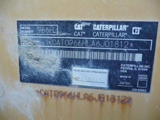 CAT 966H #  A6J01812