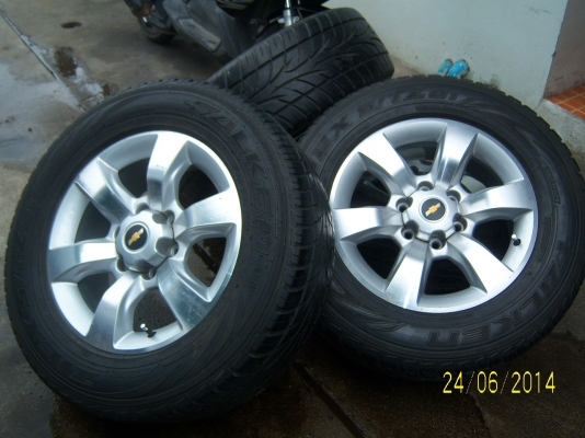 แม็กเชฟ รุ่นเทรลเบลเซอร์ แวน ตัวท็อป ขอบ 18x7.5 พร้อมยาง 265 60 18 ปี 10 มี1ชุด สวยๆ