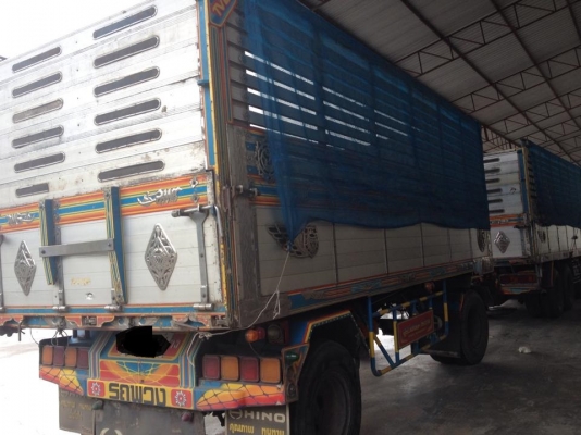 ขายรถสิบล้อ HIno MEGA FM 260 แรง ปี 48 คอกเกษตร ดั้มเนียมพ่วงแม่ลูก ราคาต่อรองได้ เอกสารพร้อมโอน