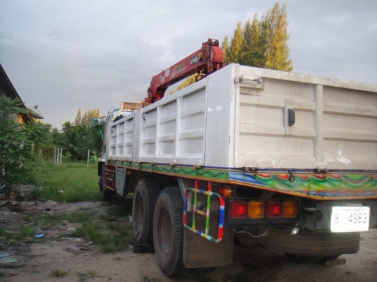 ขายรถ 10 ล้อ 2 เพลา อีซุซุร็อคกี้ 195 ติดเครนยูนิค 5ตัน 4ปอก 3 ชัก A500K