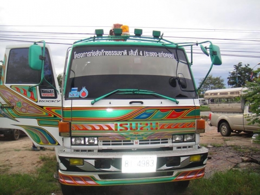 ขายรถ 10 ล้อ 2 เพลา อีซุซุร็อคกี้ 195 ติดเครนยูนิค 5ตัน 4ปอก 3 ชัก A500K