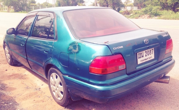 **52,000 บ.ต่อรอง**ขายรถเก๋งราคาถูกๆ TOYOTA COROLLA 1.6Dxi Auto โฉมท้ายเป็ด ปี39/96 เครื่องเดิมเกียร์เดิม ติดLPG(ลงเล่ม) สุดประหยัด เครื่องแน่น แรง ไม่จุกจิกความร้อน ช่วงล่างดี หนึบ ไม่มีส่าย หน้า-หลังเดิมไม่เคยชนหนัก ภายในดี คอนโซลครบ พ.พาวเวอร์ แอร์ ล้อ