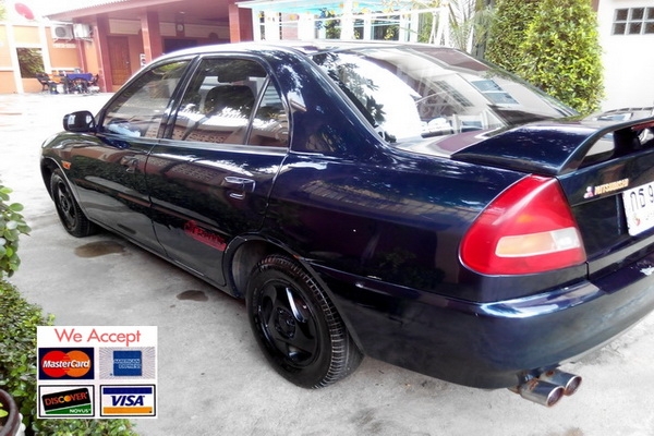 Lancer ท้ายเบนซ์ 1.5GLXi เกียร์ AT ปี 1998 สีน้ำเงิน รถพร้อมขับขี่ใช้งาน