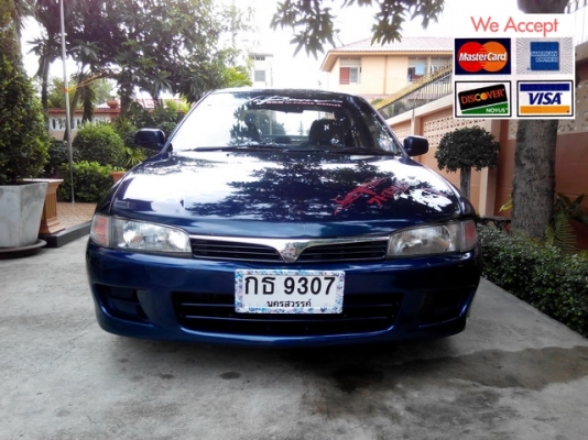 Lancer ท้ายเบนซ์ 1.5GLXi เกียร์ AT ปี 1998 สีน้ำเงิน รถพร้อมขับขี่ใช้งาน