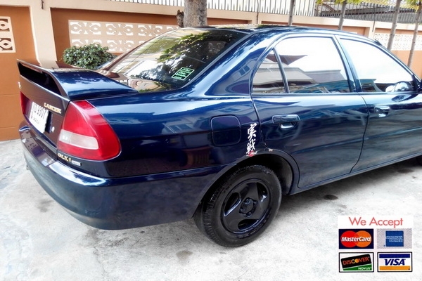 Lancer ท้ายเบนซ์ 1.5GLXi เกียร์ AT ปี 1998 สีน้ำเงิน รถพร้อมขับขี่ใช้งาน