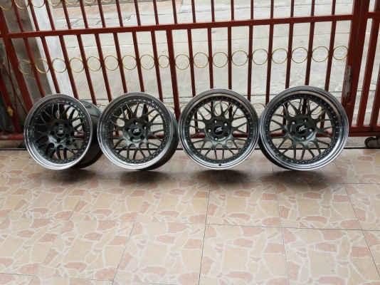 แม็กขอบ 18  5รู114  หน้า 8.5 หลัง 9.5 สวยๆ ไม่มีดุ้ง ไม่มีซ่อม