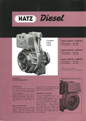 ขายเครื่อง HATZ-Diesel Motor E89G ปี 1964