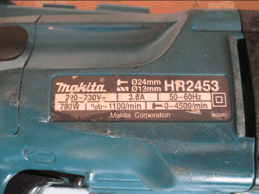 ขายสว่านโรตารี่ Makita HR2453 3ระบบ ซ้าย-ขวา แท้100\%.