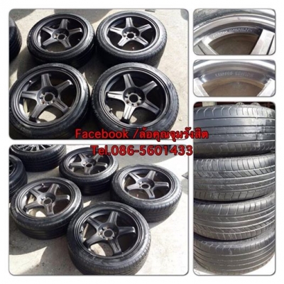 ขายแม็กมือ2 TRD T3 ขอบ 16 4รู100 +ยาง ราคา 6,300 บ ถูกๆๆ