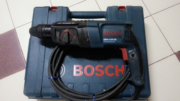 ขายสว่านไฟฟ้าระบบโรตารี่ยี่ห้อBOSCHรุ่นGBH2-26DE ทำงานได้3ระบบสภาพสวยๆครับ