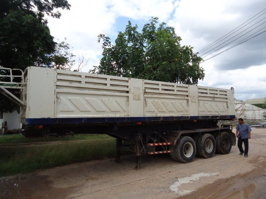 ขายด่วนหางลาก3เพลาแท้ดรั้มกะบะสามมิตรลอนเฉียงยาว9เมตร