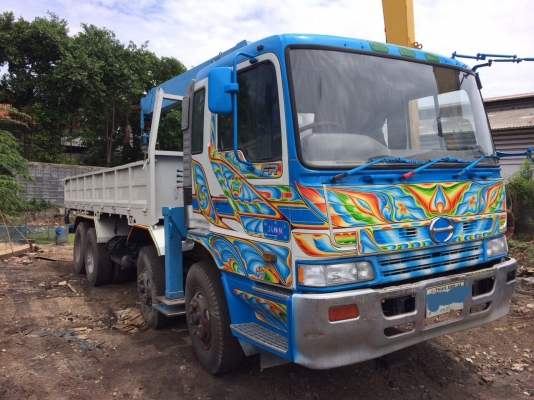 ฮีโน่เปอเฟีย12ล้อดั้มติดเครน5ตันรถสวยพร้อมใช้ครับ