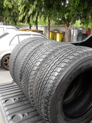245/70R16 ลายใหม่ สวย BRIDGE STONE DUELER H/T 840 มีชุด 4 เส้น ( ไม่มีปะเลยสักเส้นครับ ) โทร.081-427-3941 245/70R16 ลายใหม่ สวย BRIDGE STONE DUELER H/T 840 มีชุด 4 เส้น ( ไม่มีปะเลยสักเส้นครับ ) โทร.081-427-3941