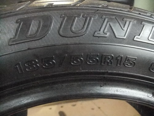 ยาง Dunlop 185/55/15 ปี11  สภาพสวยๆ ดอกหนามาก