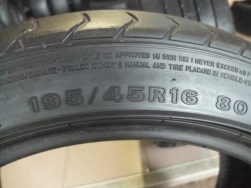 ยาง Dunlop 195/45/16 ปี10 สภาพพอใช้
