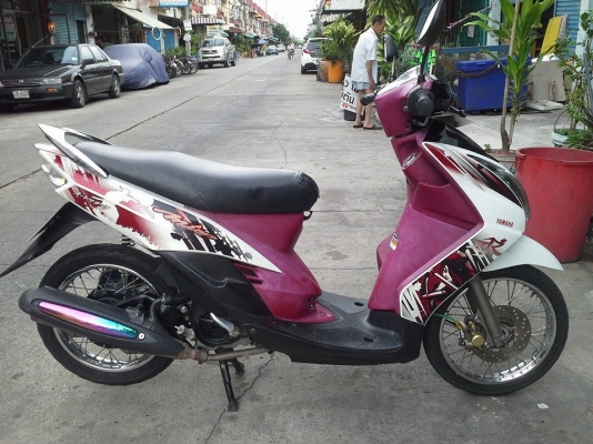 Mio ไฟตาคู่ ปี 52 สีม่วง ขาว เครื่องเดิมๆ มีเล่มเอกสารครบ ไม่มีควัน ไม่หลวม Mio ไฟตาคู่ ปี 52 สีม่วง ขาว เครื่องเดิมๆ มีเล่มเอกสารครบ ไม่มีควัน ไม่หลวม