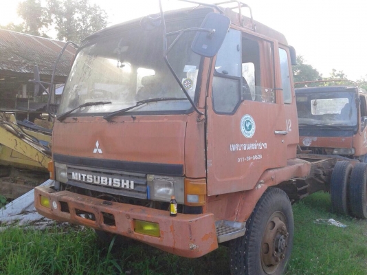 ขายแชสซีรถหกล้อ MITSUBISHI เครื่อง 6D16 - 195 แรง มี 2 คัน FK455H ทะเบียนแจ้งจอด