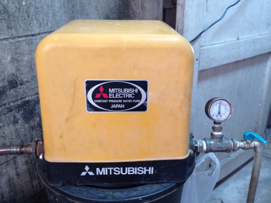ขายปั้มน้ำอัตโนมัติ Mitsubishi รุ่นแรงดันคงที่ ขนาด 200 W สภาพสวย พร้อมใช้งาน ตรวจเช็คแรงดันเรียบร้อยแล้ว