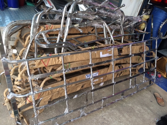 ขายปลีกส่ง เสาธงสั้น ยาว ราวไฟ ราวบันไดข้าง กรอบไฟท้ายเลส ขากระจก ทุกรุ่น