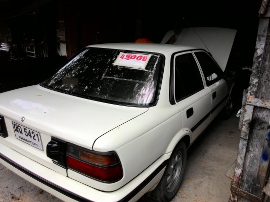 ขออนุญาติฝากขาย TOYOTA DORAEMON สีขาวเครื่อง 1500 CC. หัวฉีด เกียร์ธรรมดา 45,000 บาท โทร 087-4545239 ครับ