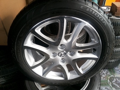ขายล้อแม็ก Mazda 2 Sport Top 16 พร้อมยางปี12 4 ล้อ