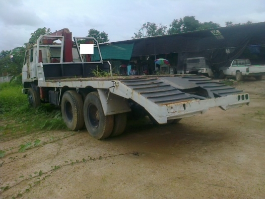 ลดแล้วอยากขายด่วนขายรถสิบล้อเทนเลอร์บรรทุกแบคโฮ NISSAN  cw  30  พร้อมเครน  3  ตัน2 เพลาเครื่อง 220 แรงพร้อมย้ายได้เลย565,000รารคาพิเศษ