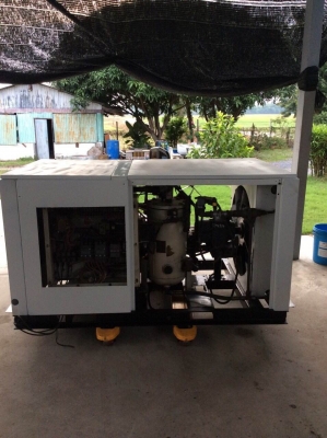 ลงรูปทำสีใหม่แล้วครับ - ขายปั้มลม INGERSOLLRAND 75hp มีคลิปTest Runให้ดูครับ