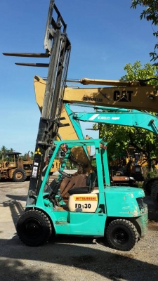 รถฟอร์คลิฟต์ MITSUBISHI FD30 รถใช้งานดี ราคาต่อรองได้