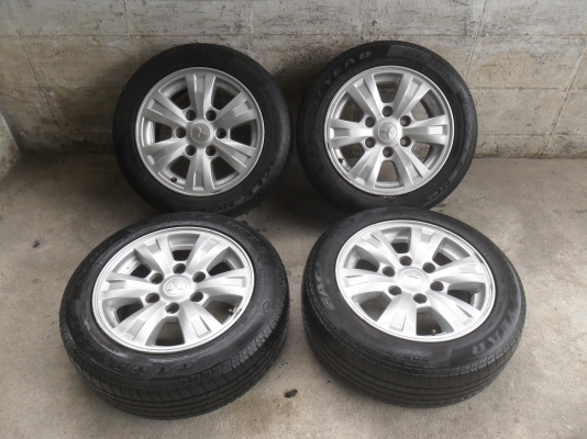 ล้อแม็ก 16นิ้ว 6รูไทตั้นพลัส พร้อมยาง205/55R16ปี10 สวยๆ 4 ล้อ ราคา 6900 บาท