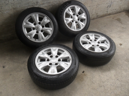 ล้อแม็ก 16นิ้ว 6รูไทตั้นพลัส พร้อมยาง205/55R16ปี10 สวยๆ 4 ล้อ ราคา 6900 บาท