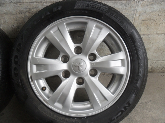 ล้อแม็ก 16นิ้ว 6รูไทตั้นพลัส พร้อมยาง205/55R16ปี10 สวยๆ 4 ล้อ ราคา 6900 บาท