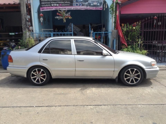 ขายครับ TOYOTA AE 110 1.5 GXI ปี 97 สีภายนอกสวย ทรงดี หน้าหลังเดิม ไม่มีชนหนัก ห้องเครื่องสวย เครื่องดีมากแห้งๆ ไม่เยิ้มเลย ควันไม่มีไหล เกียรดีมากไม่หอนไม่เยิ้ม สมบูรสุดๆ แอรหนาวๆเลย ภายในสวยไม่มีขาด แตก หัก ระบบไฟครบๆ ช่วงล่างโคตรดี แม็ก ของ 15 สวยๆ รถแ ขายครับ TOYOTA AE 110 1.5 GXI ปี 97 สีภายนอกสวย ทรงดี หน้าหลังเดิม ไม่มีชนหนัก ห้องเครื่องสวย เครื่องดีมากแห้งๆ ไม่เยิ้มเลย ควันไม่มีไหล เกียรดีมากไม่หอนไม่เยิ้ม สมบูรสุดๆ แอรหนาวๆเลย ภายในสวยไม่มีขาด แตก หัก ระบบไฟครบๆ ช่วงล่างโคตรดี แม็ก ของ 15 สวยๆ รถแ