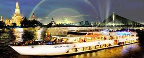 ล่องเรือดินเนอร์แม่น้ำเจ้าพระยา เรือแกรนด์เพิร์ล