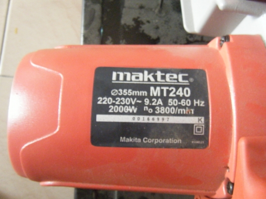 ไฟเบอร์ Maktec MT240 14นิ้ว 2000W 3800/min ของใหม่100\%