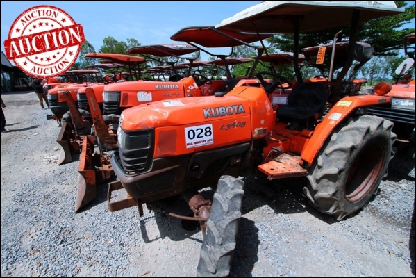 AUC 4 Code 028 แทรกเตอร์ KUBOTA L3408 ราคา เริ่มต้นการประมูล 110,000 บาท AUC 4 Code 028 แทรกเตอร์ KUBOTA L3408 ราคา เริ่มต้นการประมูล 110,000 บาท