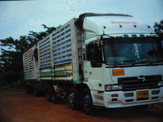 ขายรถบรรทุก 12 ล้อพ่วงแม่ลูกไม่ดั้มหัวเปอร์เฟียร์สวยพร้อมใช้