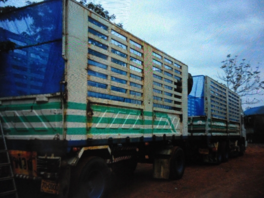 ขายรถบรรทุก 12 ล้อพ่วงแม่ลูกไม่ดั้มหัวเปอร์เฟียร์สวยพร้อมใช้