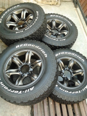 ล้อ เล็บเหยี่ยว อีซูสุ  แท้ๆ + ยาง BF All 245/70/16 ปี09