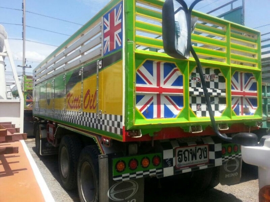 รถฮีโน่ 10 ล้อ QDR  344  แรงม้า.  ปี 54  ( ขายแม่ , ลูก )  , ( ติดเแก๊ส. )   สนใจติดต่อ 081 - 6079515