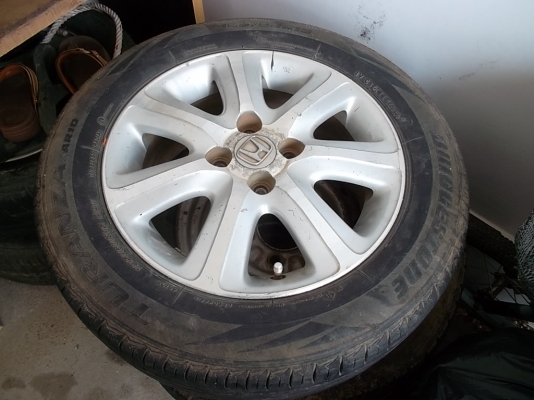 แม็คพร้อมยางHONDA,เอาไว้ทำล้ออะหลั่ย มีวงเดียว