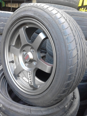 ขายแม๊ก ขอบ 15 ขนาด 4 รู พร้อมยาง FALKEN 195/50R15   TEL.081-427-3941