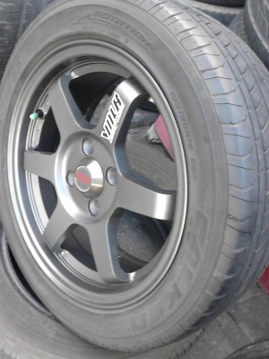 ขายแม๊ก ขอบ 15 ขนาด 4 รู พร้อมยาง FALKEN 195/50R15   TEL.081-427-3941