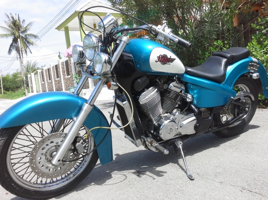 Honda Steed400ccปี94 เครื่องแน่นไฟติดครบ แต่งแนวฮาเล่เสียงท่อโหด